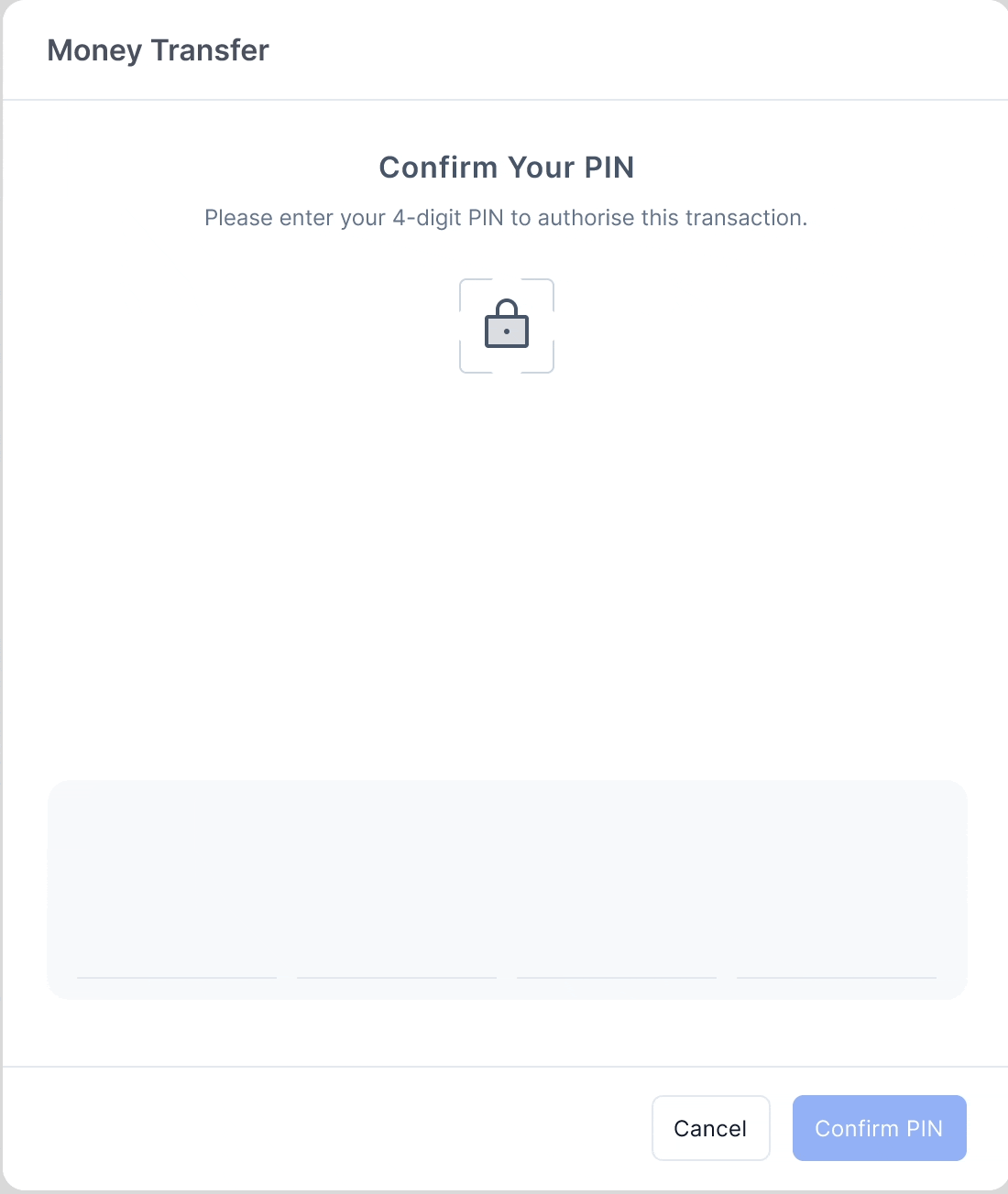 Confirm your PIN